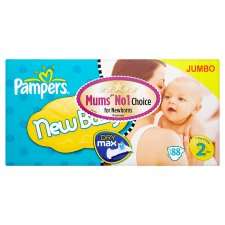 Pampers New Baby Size 2 Mini Jumbo Pack 88   Groceries   Tesco 
