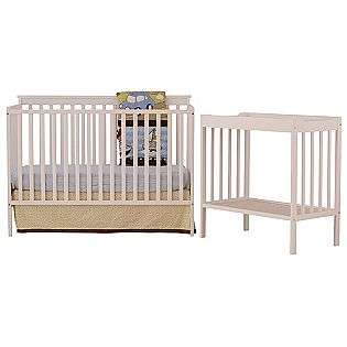   Craft Milan Crib & Changer Bundle   White  Baby Furniture Cribs