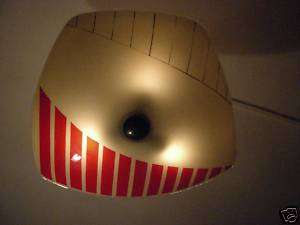 50s deco panton funky stilnovo ceiling glass lamp  