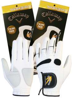 Callaway Warbird Mens Golf Gloves (4 pack)   Left and Right Hand 