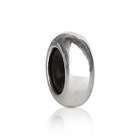   Silver Rubber Spacer Bead Compatible with Chamilia Bead Bracelets