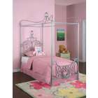   Rebecca Sparkle Silver Canopy Twin Size Bed  P01 frame sold separately