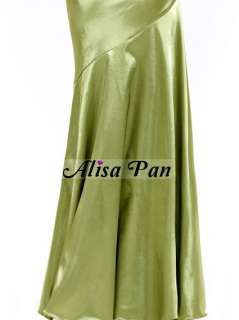 BNWT Elegant Green Pleat Spaghetti Straps Long Bridesmaid Gowns 09339 