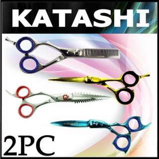   02 KATASHI Prof. Barber Hair Styling Cutting Thinning Scissors Shears