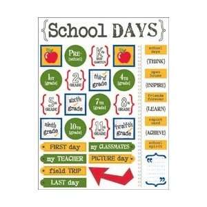   Stickers Live Life School Days; 6 Items/Order Arts, Crafts & Sewing