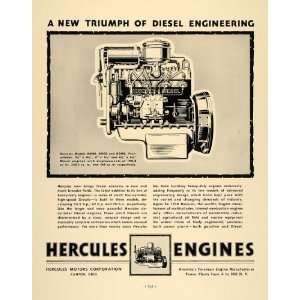   Diesel Engine Model Canton Ohio   Original Print Ad