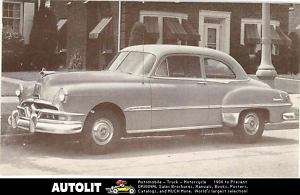 1951 Pontiac Chieftain 2 Door Sedan Factory Postcard  