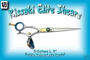 Kissaki 6 Pro Hair Left Handed DOUBLE SWIVEL Shears  