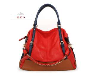  New KOREA GENUINE LEATHER Satchel Handbags Tote Shoulder Bag [B1040