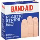 Band Aid Brand Adhesive Bandages, Plastic, 60 Count All One Size (Pack 