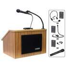   with Carrying Case   Wireless Mic Option Headset Mic, Finish Walnut