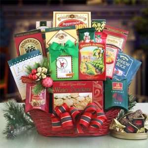 Gourmet Holiday Sampler Gift Basket Christmas  Grocery 