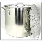 IRC 60 Quart Stainless Steel Stock Pot with Rack and Lid