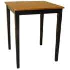   Concepts Shaker Styled Counter Height Table   Square   Black/Cherry