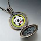 Pugster Sports Soccer Photo Pendant Necklace