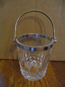 Vintage cristal d Arques Contempory Crystal Ice Bucket  