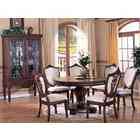 Acme Furniture Heirloom Round Formal Dining Set in Cherry Oak Finish