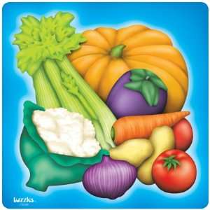  Vegetable Flat Tray Puzzle 24 Pieces for Ages 3 and Up 