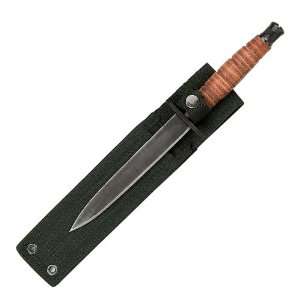  British Style Commando Knife Black Blade w/Sheath Sports 