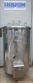 Used  Kettle, 50 Gallon, 304 Stainless Steel, Vertical.  