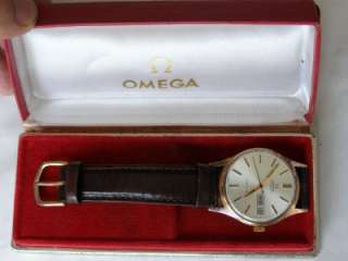 for sale this rare vintage Omega Geneve automatic day/date wristwatch 