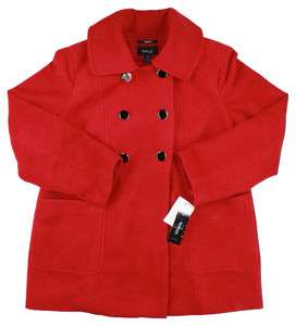 NEW STYLE & CO. WOMENS PLUS SIZE RED PEACOAT SZ 16W $149  