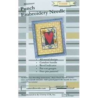 CTR Miniature Punch Embroidery Needle Black 6 Strand 