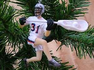 New Lacrosse Player Teammate Christmas Tree Ornament  