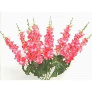  Artificial Silk Flowers Delphinium Bush   Mauve