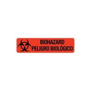 LDNCTL19227C Label Biohazard Red Fluorescnt 1.25x5/16 500 Per Roll by 