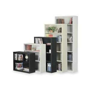  Storelogic 2HFG3 Bookcase, Steel, 3 Shelf, Black