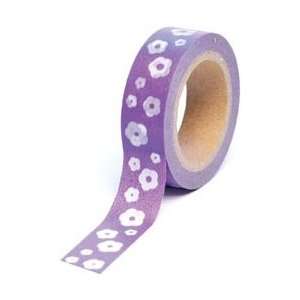  Queen & Co. Trendy Tape 15mm X 10yds Flowers Purple; 3 Items 