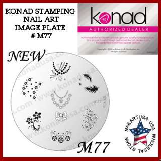 Konad Stamping Nail Nails Design Art Image Plate M77  