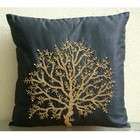   Large Throw Pillow Covers   Silk Pillow Cover with Bead Embroidery