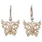 Katarina 10K White Gold 1/4 ct. Diamond Butterfly Earrings