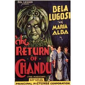  The Return of Chandu Movie Poster (11 x 17 Inches   28cm x 