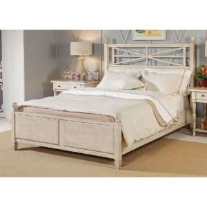   Gate Low Poster Bed 6/6 Weathered White   114 326Wr