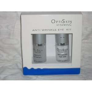 OptiSkin Vitamin C Anti Wrinkle Kit (1.01 Fl Oz. Ea. Premium Eye Serum 