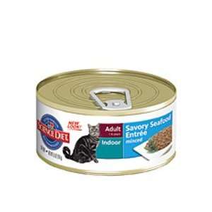 Science Diet Adult Indoor Cat Savory Seafood Entree Minced Cat Food 