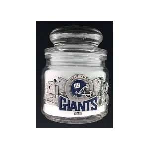  New York Giants Glass Candle