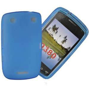     Blue GEL Skin Case cover pouch for Blackberry 9380 Electronics