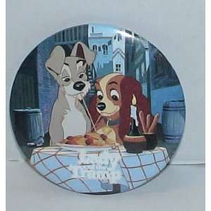  2 Disney Lady & the Tramp Promotional Button Everything 