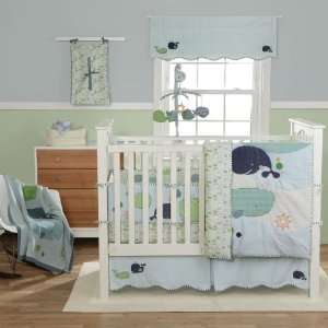  MiGi Little Whale 4 Piece Crib Bedding Set Baby