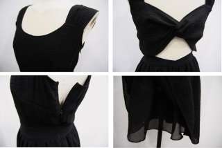 Women Hollow Tunic Party Mini Little Black Dresses 1102  