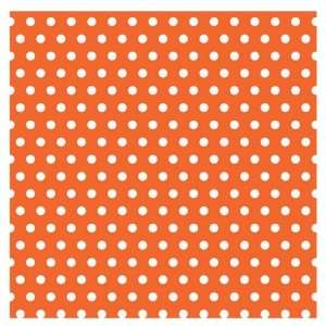  Lets Party By Amscan Orange with Polka Dot Jumbo Gift Wrap 