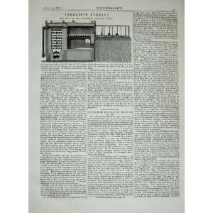  1875 Engineering Cremation Furnace Frederick Vienna