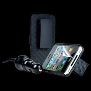 Puregear Vehicle Charger, Shell and Holster for Mobile Phones   Combo 