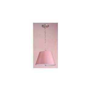  Gibson 1 Light Pendant Chandelier with Claudia Chalk Pink Raw 