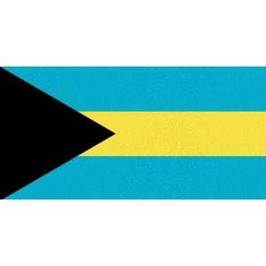 Bahamas Flag Sheet of 21 Personalised Glossy Stickers or Labels