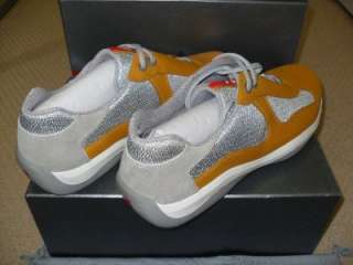 Prada Men Signature Sneaker Shoes Yello Size10 NIB $380  
